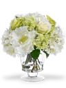 Bouquet elegante bianco e verde